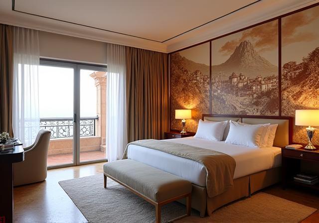 Suite di un hotel a Taormina con murale personalizzato Fossa Immagini.